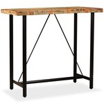 vidaXL Table de bar Bois massif de récupération 120x60x107 cm