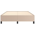 vidaXL Cadre de lit Cappuccino 140x190 cm Similicuir