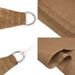 vidaXL Voile d'ombrage 160 g/m² Taupe 3x3 m PEHD
