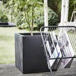 Capi Jardinière Urban Smooth carré 40x40x40 cm noir KBL903