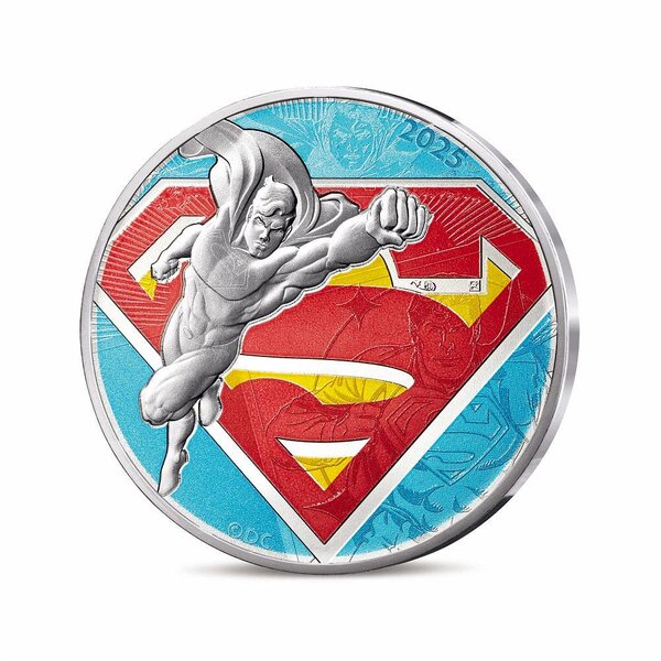 DC COMICS - Monnaie de 10€ Argent SUPERMAN LOGO