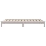 vidaXL Cadre de lit Blanc 90x200 cm Bois de pin massif