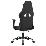 vidaXL Chaise de jeu Noir et vert clair Tissu