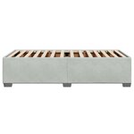 vidaXL Cadre de lit Gris clair 100x200 cm Velours