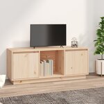 vidaXL Meuble TV 110 5x35x44 cm Bois de pin massif
