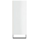 vidaXL Armoire à étagères blanc brillant 69 5x32 5x90 cm