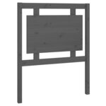 vidaXL Tête de lit Gris 80 5x4x100 cm Bois massif de pin