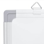 vidaXL Tableau blanc magnétique pliable 200x40x1 7 cm aluminium