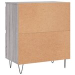 vidaXL Buffets 2 Pièces sonoma gris bois d'ingénierie