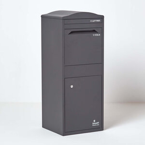 Boîte à colis incurvée 1 porte Large Gris foncé Acier galvanisé SMART PARCEL BOX™