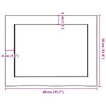 vidaXL Étagère murale 40x30x(2-6) cm bois de chêne massif non traité