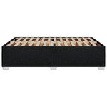 vidaXL Cadre de lit sans matelas noir 140x200 cm tissu