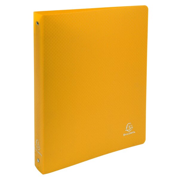 Classeur 4 Anneaux 30mm Polypropylène Opak - A4 Maxi - Jaune - X 20 - Exacompta