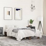 vidaXL Cadre de lit sans matelas chêne marron 120x190 cm