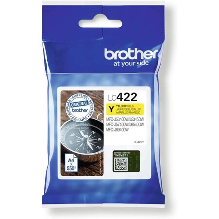 Brother cartouche d'encre jaune lc422y