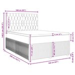 vidaXL Sommier à lattes de lit avec matelas Rose 160x200 cm Velours
