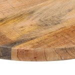 vidaXL Dessus de table Ø 40x3 8 cm rond bois massif de manguier brut