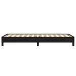 vidaXL Cadre de lit Noir 90x190 cm Tissu