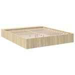 vidaXL Cadre de lit chêne sonoma 180x200 cm bois d'ingénierie