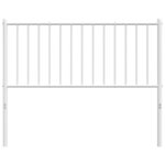 vidaXL Tête de lit métal blanc 100 cm