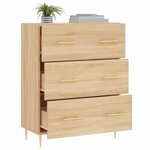 vidaXL Buffet chêne sonoma 69 5x34x90 cm bois d'ingénierie