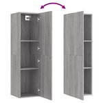 vidaXL Meubles TV muraux 2 Pièces Sonoma gris 30 5x30x110 cm