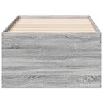 vidaXL Lit de jour et tiroirs sonoma gris 100x200cm bois d'ingénierie
