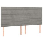 vidaXL Sommier à lattes de lit et matelas Gris clair 200x200cm Velours