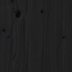 vidaXL Banc de jardin noir 109x44x45 cm bois massif de pin