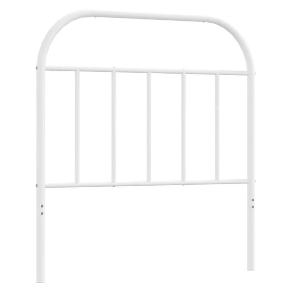 vidaXL Tête de lit métal blanc 90 cm