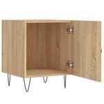 vidaXL Table de chevet chêne sonoma 40x40x50 cm bois d’ingénierie