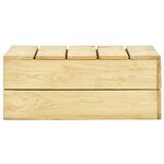 vidaXL Table de jardin 75x75x31 cm Bois de pin imprégné