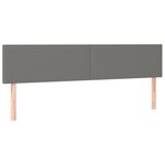 vidaXL Sommier à lattes de lit avec matelas Gris foncé 200x200cm Tissu