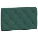 vidaXL Cadre de lit avec tête de lit Vert foncé 90x190 cm Velours