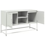vidaXL Buffet haut jaune moutarde 100 5x39x107 cm acier