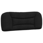 vidaXL Cadre de lit avec lumières LED noir 100x200 cm tissu