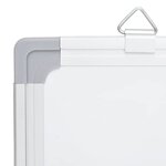 vidaXL Tableau blanc magnétique pliable 120x100x1 7 cm aluminium