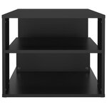 vidaXL Table basse noir 100x50x40 cm bois d'ingénierie