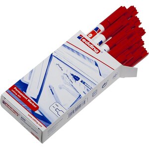Marqueur Permanent 400 Rouge Pointe Fine 1 mm x 10 EDDING