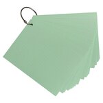 Paquet De 50 Flashcards Sous Film + Anneau - Bristol Dots Perforé - Format A6 - Vert - X 19 - Exacompta