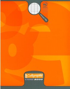 Cahier piqué teintes assorties 24x32cm 140p séyès 90g CALLIGRAPHE