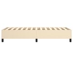 vidaXL Cadre de lit Crème 100 x 200 cm Tissu