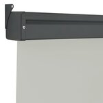 vidaXL Auvent latéral de balcon 122x250 cm Gris