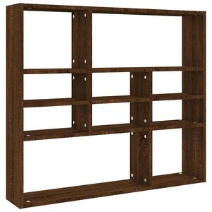 vidaXL Étagère murale Chêne marron 90x16x78 cm Bois d’ingénierie