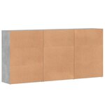 vidaXL Buffets 3 Pièces gris béton 60x31x84 cm bois d'ingénierie