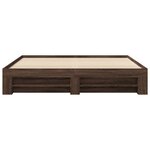 vidaXL Cadre de lit chêne marron 180x200 cm bois d'ingénierie