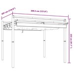 vidaXL Tonnelle de jardin avec toit rétractable taupe 3x3 m aluminium