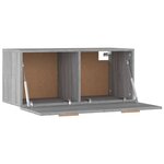 vidaXL Armoire murale Sonoma gris 80x35x36 5 cm Bois d'ingénierie