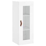 vidaXL Buffet haut Blanc 34 5x34x180 cm Bois d'ingénierie