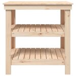 vidaXL Banc de travail 78 5x50x80 cm Bois de pin massif